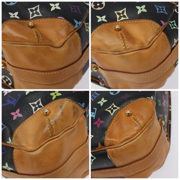 LOUIS VUITTON Monogram Multicolor Greta Shoulder Bag Black - Picture 16 of 16
